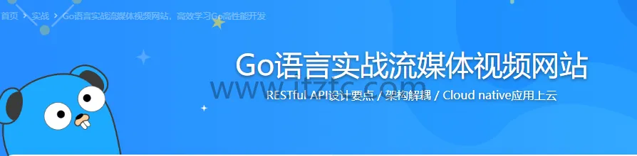 Go语言实战流媒体视频网站完整版教程 (图1)