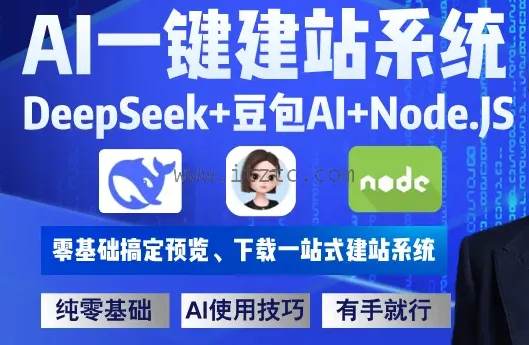 AI一键建站系统（DeepSeek+豆包AI+Node.JS） (图1)